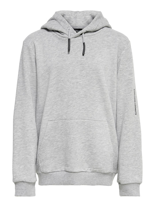 Only Kids Nate Hood - Light Grey Melange