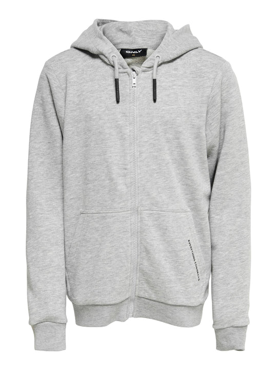 Only Boys Nate Zip Hood - Light Grey