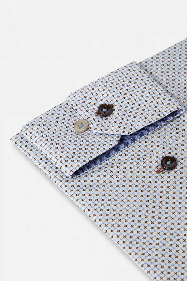 Benetti Kevin Long Sleeve Shirt - Coffee