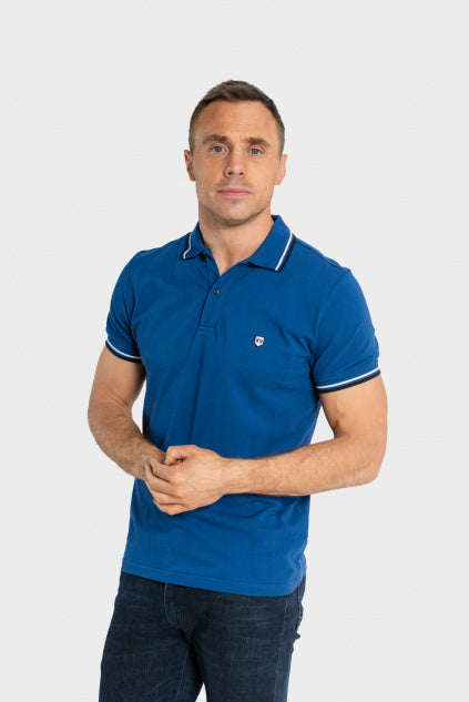 Tommy Bowe XV Kings Loskop Polo - Straight Blue