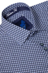 Benetti Liffey Modern Fit Long Sleeve Shirt - Navy [Size 2XL]