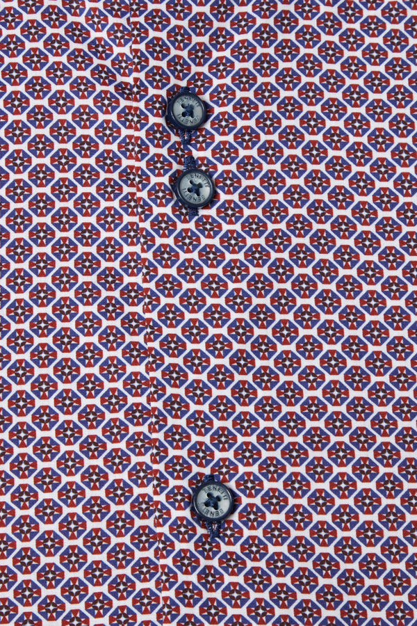 Benetti Liffey Modern Fit Long Sleeve Shirt - Wine