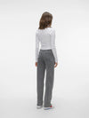 Vero Moda Tessa High Rise Wide Jeans - Medium Grey Denim