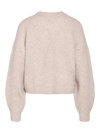 Noisy May Vixen Long Sleeve O-Neck Embroidery Knit - Birch