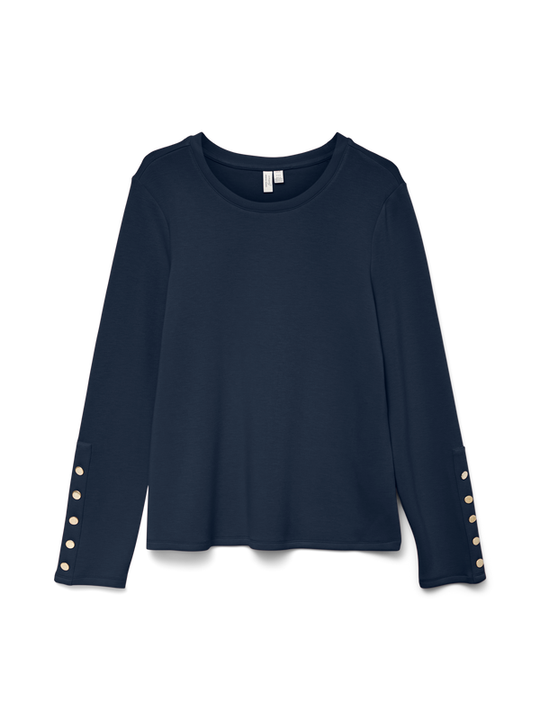 Vero Moda Bolda Long Sleeve Sweatshirt - Navy Blazer