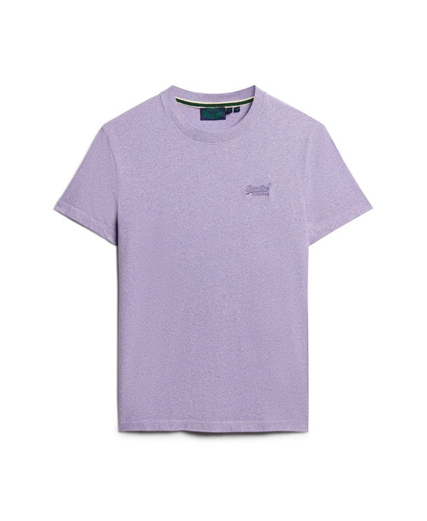 Superdry Essential Logo Emb Tee - Iris Purple Marl