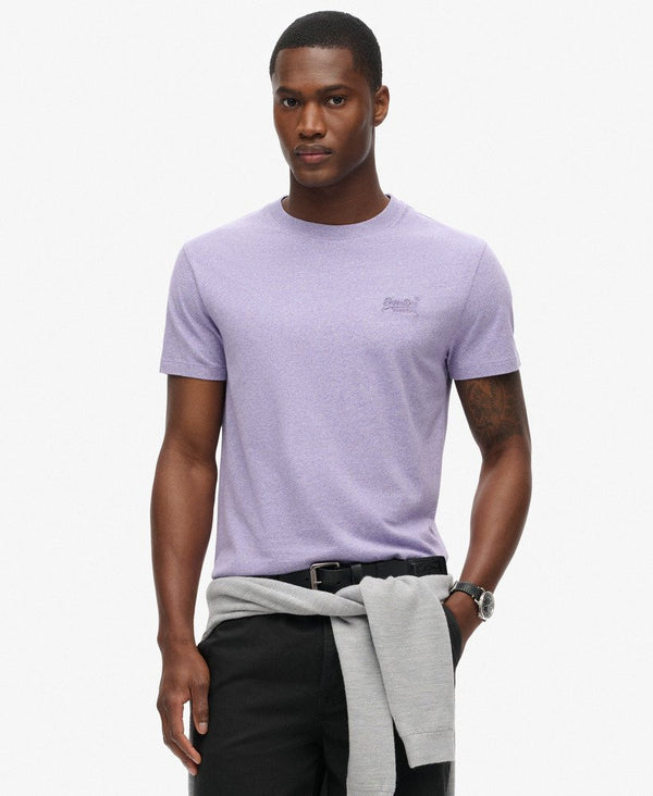 Superdry Essential Logo Emb Tee - Iris Purple Marl