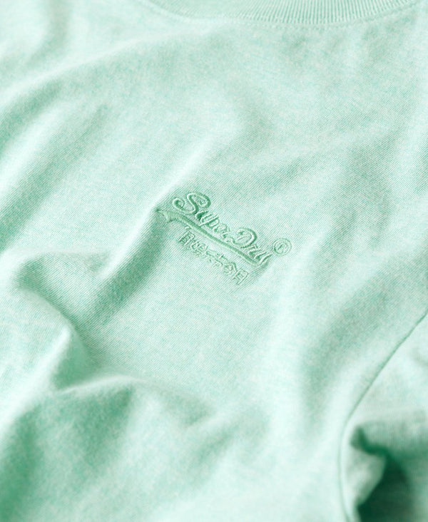 Superdry Essential Logo Emb Tee - Light Mint Green Marl