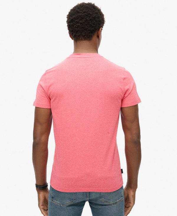 Superdry Essential Logo Emb Tee - Punch Pink Marl