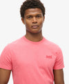 Superdry Essential Logo Emb Tee - Punch Pink Marl