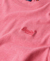 Superdry Essential Logo Emb Tee - Punch Pink Marl