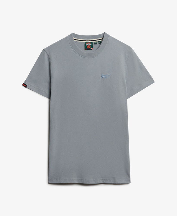 Superdry Essential Logo Emb Tee - Washed Denim