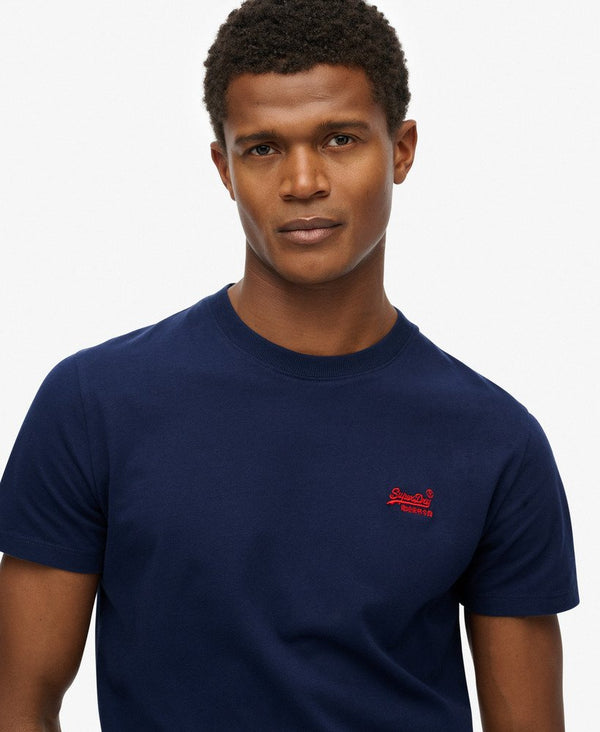 Superdry Essential Logo EMB Tee - Atlantic Navy