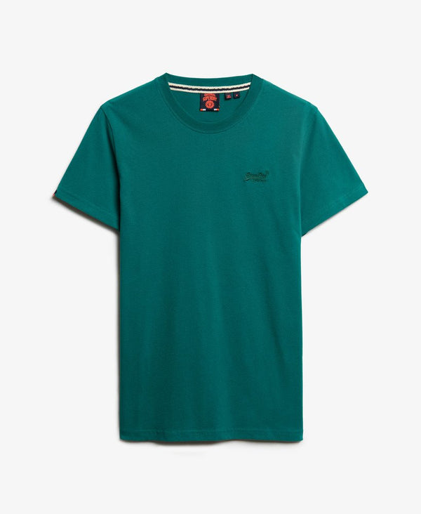 Superdry Essential Logo EMB Tee - Storm Green