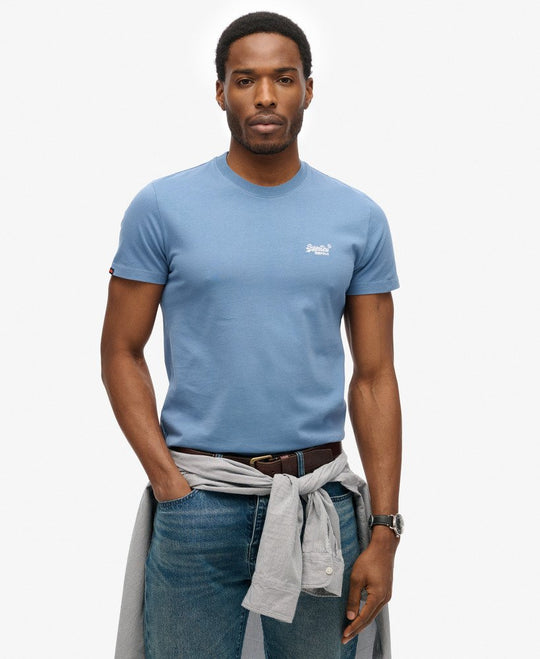 Superdry Essential Logo EMB Tee - Moonlight Blue