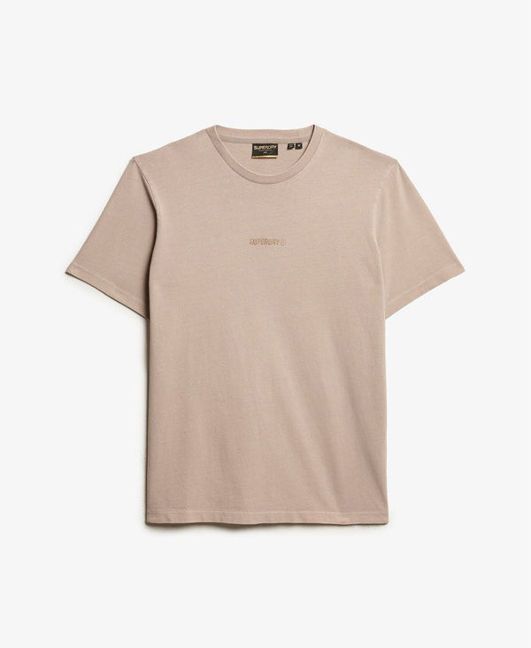 Superdry Micro Logo T-Shirt - Deep Beige Slub