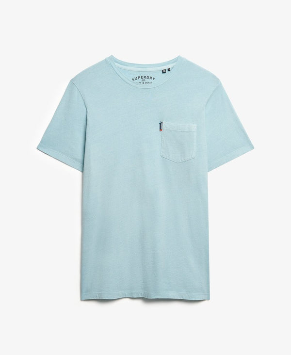 Superdry Classic Essential Pocket Tee - Washed Sunset Blue