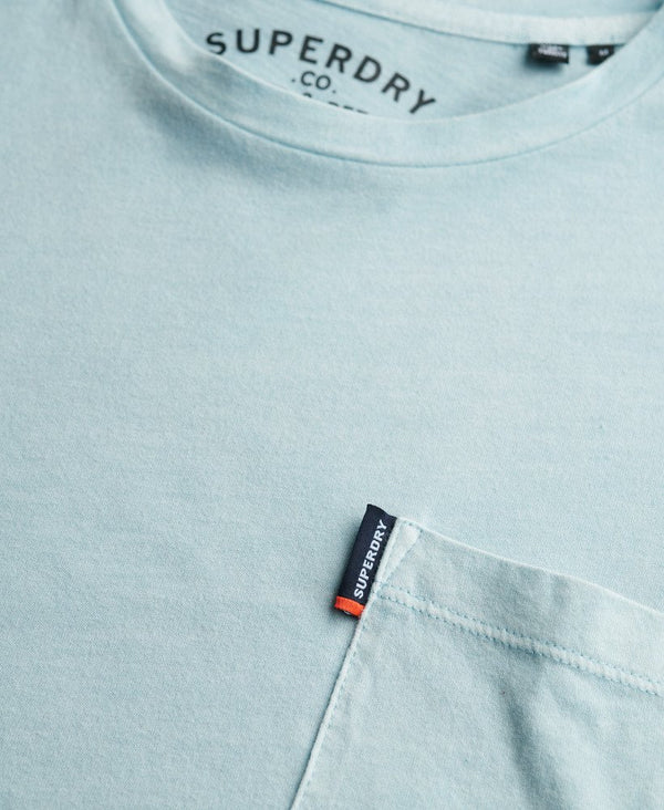 Superdry Classic Essential Pocket Tee - Washed Sunset Blue