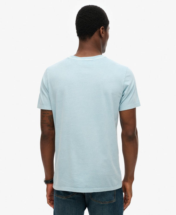 Superdry Classic Essential Pocket Tee - Washed Sunset Blue