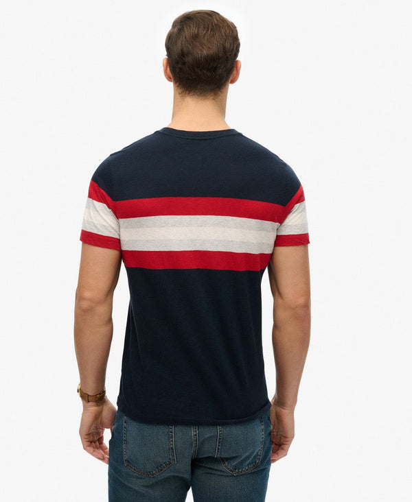 Superdry Essential Stripe Tee - Eclipse Navy Chest Stripe