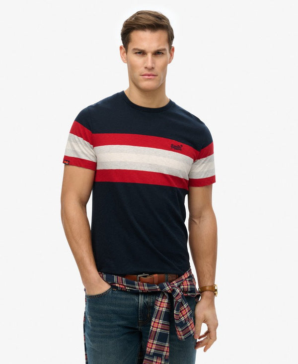 Superdry Essential Stripe Tee - Eclipse Navy Chest Stripe