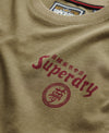Superdry Tokyo Narrative Loose Tee - Light Khaki Green