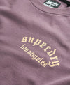 Superdry Neo Trad Tattoo Loose Tee - Blackened Purple