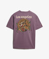 Superdry Neo Trad Tattoo Loose Tee - Blackened Purple