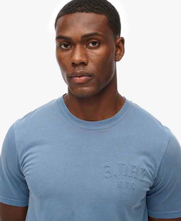 Superdry Athletic Emboss Relaxed Tee - Moonlight Blue