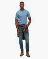 Superdry Athletic Emboss Relaxed Tee - Moonlight Blue