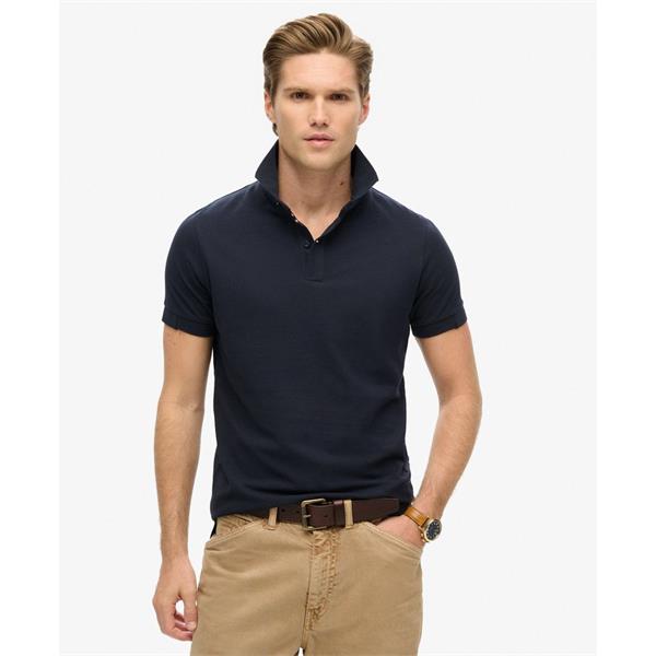 Superdry City Pique Polo - Eclipse Navy