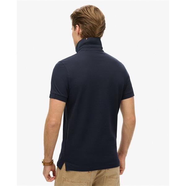 Superdry City Pique Polo - Eclipse Navy