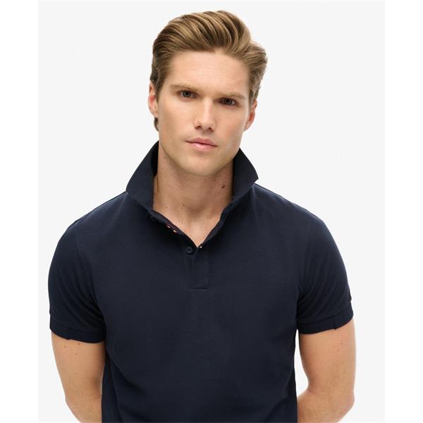 Superdry City Pique Polo - Eclipse Navy