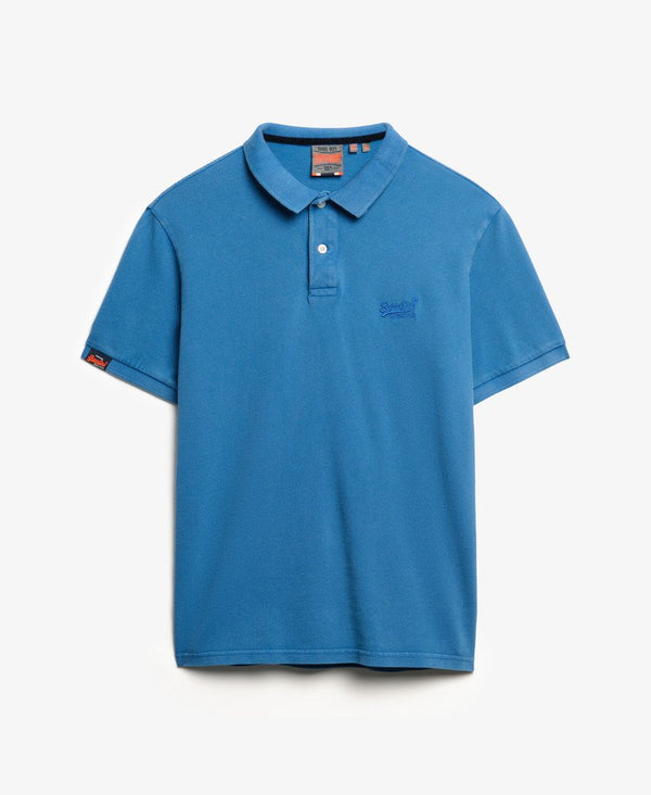 Superdry Vint Destory Polo - Monaco Blue