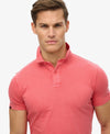 Superdry Essential Jersey Polo - Teaberry Red