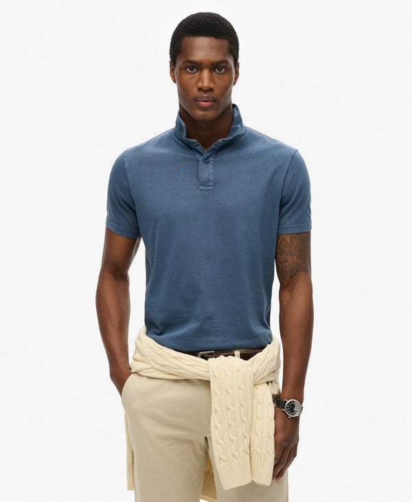 Superdry Essential Jersey Polo - Blue Bottle