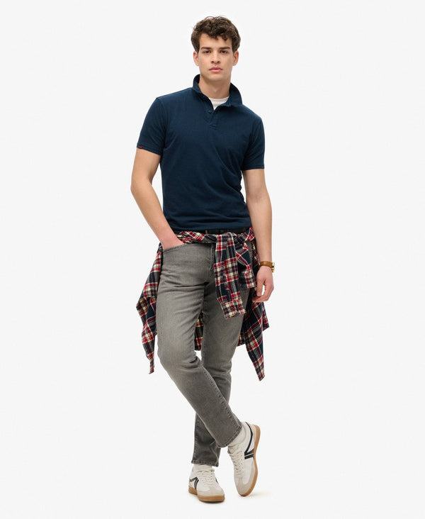 Superdry Essential Jersey Polo - Eclipse Navy