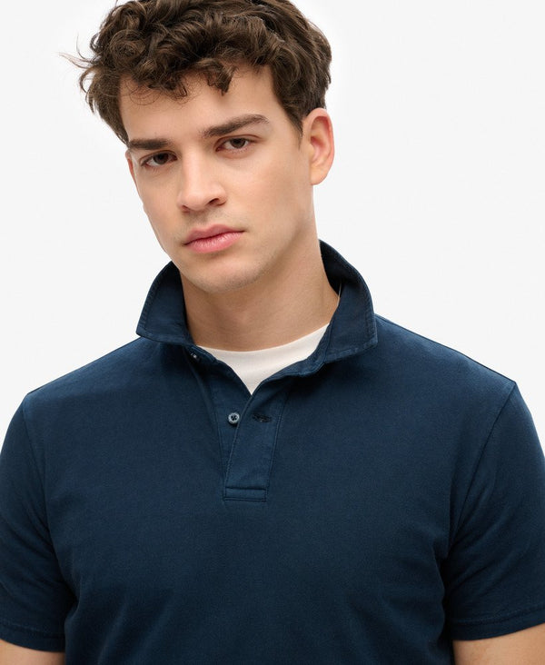 Superdry Essential Jersey Polo - Eclipse Navy