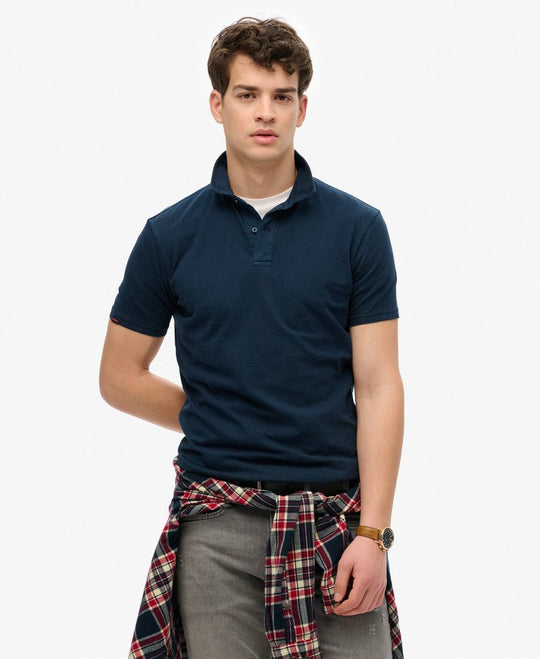Superdry Essential Jersey Polo - Eclipse Navy