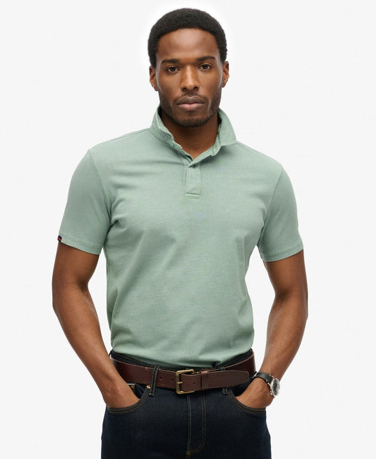 Superdry Essential Jersey Polo - Slate Grey