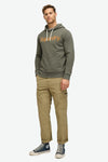 Superdry Classic Core Logo Hoodie -  Dark Khaki