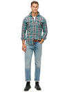 Superdry Cotton Worker Check Shirt - Yosemite Check Blue