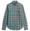 Superdry Cotton Worker Check Shirt - Yosemite Check Blue