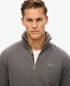 Superdry Essential Logo Henley - Anthracite