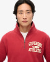 Superdry Vintage Athletic Half Zip - Prep Red