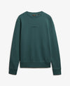 Superdry Micro Logo Crew - Stormy Green