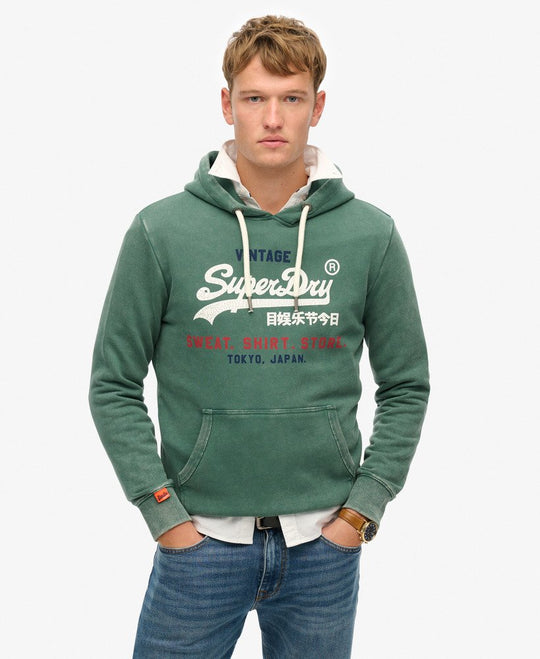 Superdry Vl Cali Relaxed Hood - International Pine [Size XL]