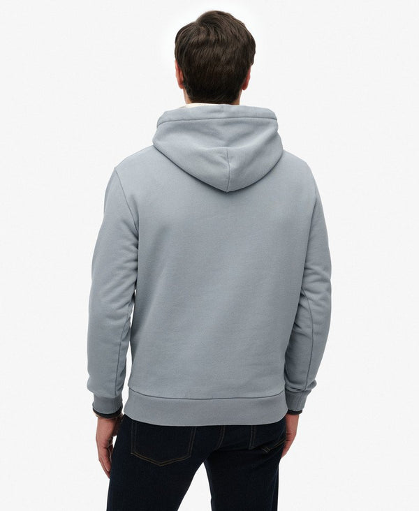 Superdry Athletic Essential Hoodie - Flint Stone Blue Grey