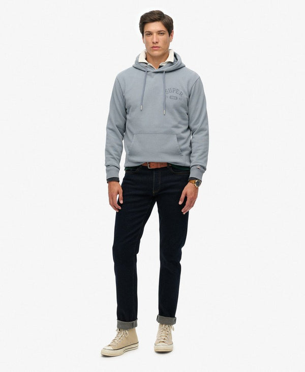 Superdry Athletic Essential Hoodie - Flint Stone Blue Grey