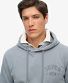 Superdry Athletic Essential Hoodie - Flint Stone Blue Grey